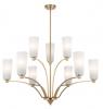 BREVAN 9 LIGHT ANTIQUE GOLD PENDANT